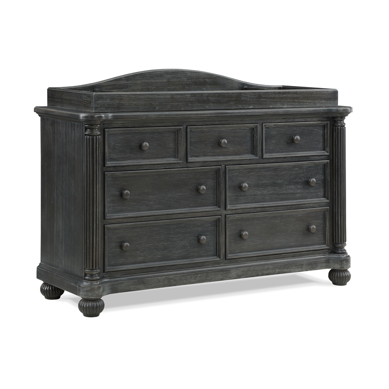Heritage Baby Products Charleston Traditional Wood Changing Topper in Brown