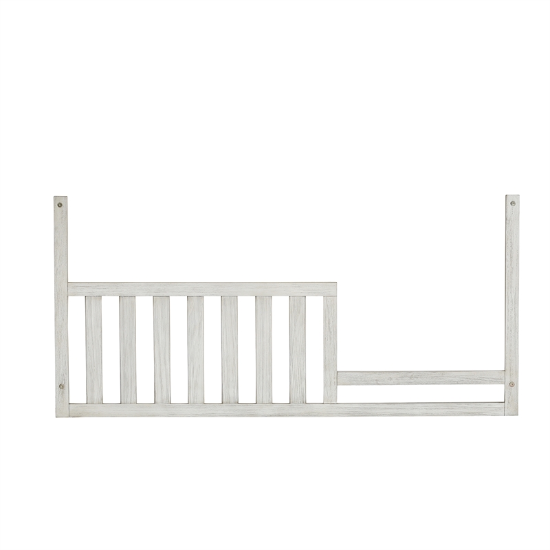 Heritage Baby Products Charleston Wood Toddler Guard Rail in Weathered White