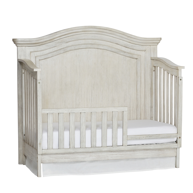 Heritage Baby Products Charleston Wood Toddler Guard Rail in Weathered White