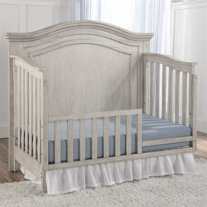 Heritage Baby Products Charleston Wood Toddler Guard Rail in Weathered White