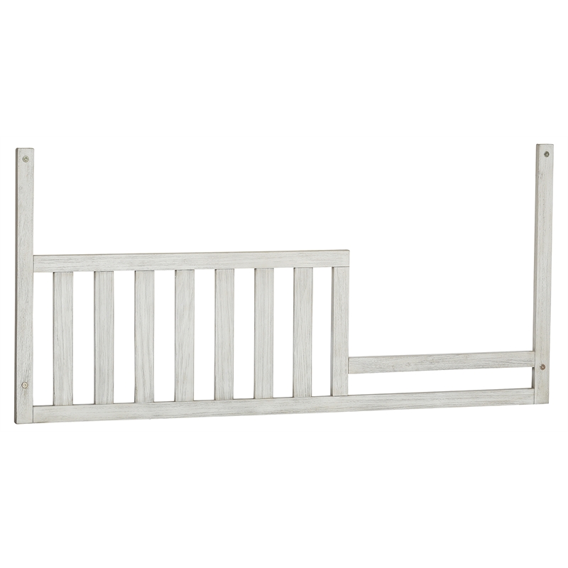 Heritage Baby Products Charleston Wood Toddler Guard Rail in Weathered White