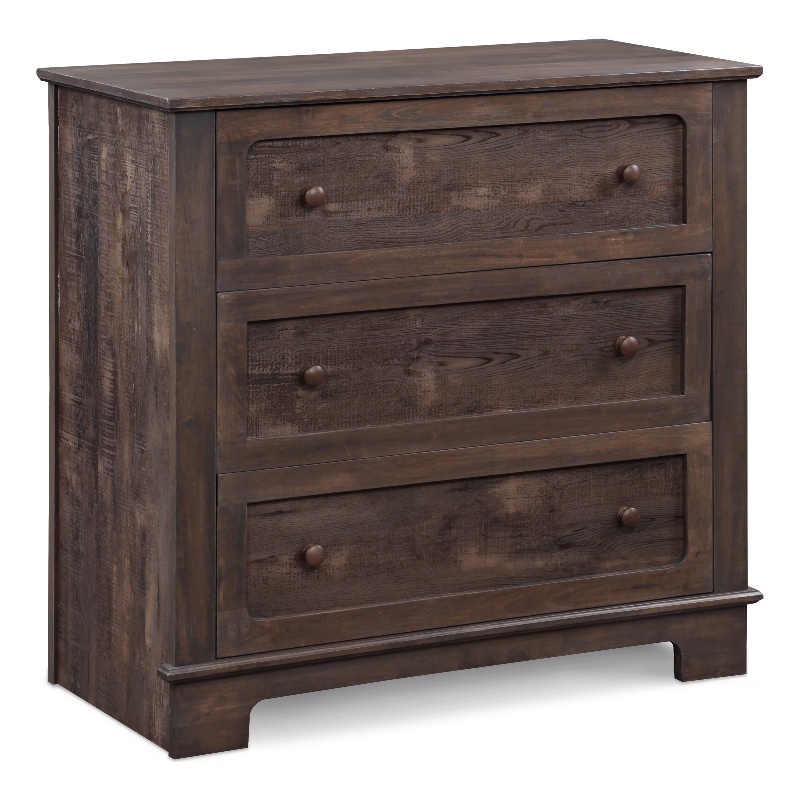 Suite Bebe Grayson 3-Drawer Traditional Wood Dresser in Brown