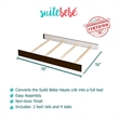 Suite Bebe Hayes Traditional Wood Full Bed Conversion Kit in Coffee