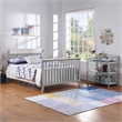 Suite Bebe Hayes Traditional Wood Full Bed Conversion Kit in Gray