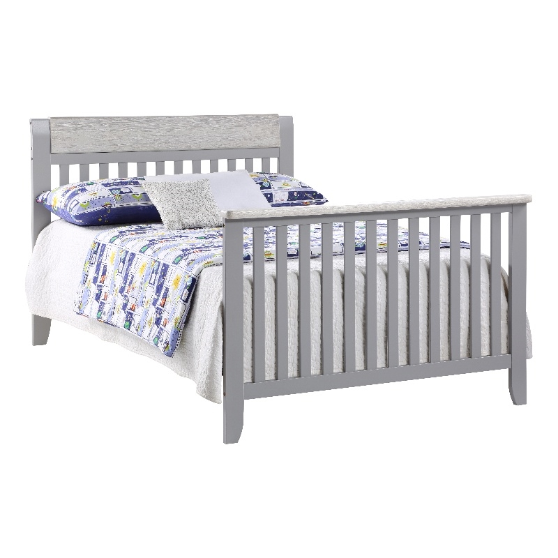 Suite Bebe Hayes Traditional Wood Full Bed Conversion Kit in Gray