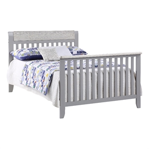 Suite Bebe Hayes Traditional Wood Full Bed Conversion Kit in Gray