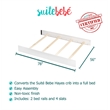 Suite Bebe Hayes Traditional Wood Full Bed Conversion Kit in White