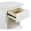 Suite Bebe Alice Traditional Wood Nightstand in White Finish