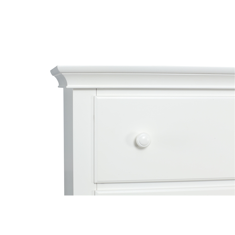 Suite Bebe Hardwood Universal 6 Drawer Fully Assembled Double Dresser White