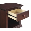 Suite Bebe Universal Traditional Wood Nightstand in Espresso