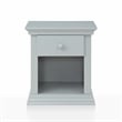 Suite Bebe Universal Traditional Wood Nightstand in Gray Finish
