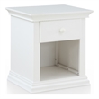 Suite Bebe Universal Traditional Wood Nightstand in White Finish