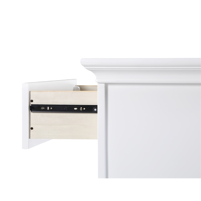 Suite Bebe Winchester 5-Drawer Traditional Wood Chest in White