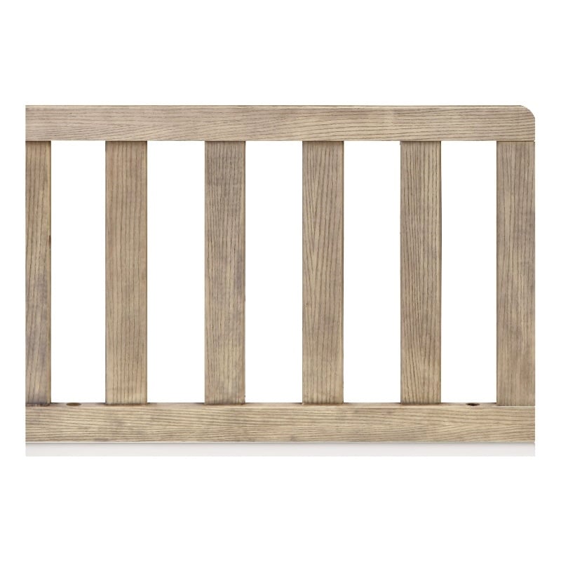 Suite Bebe Barnside Farmhouse Wood Toddler Guard Rail in Vintage Chestnut