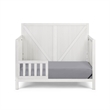 Suite Bebe Barnside Farmhouse Wood Toddler Guard Rail in Washed Gray