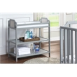 Suite Bebe Brees Contemporary Wood Changing Table in Gray/Graystone