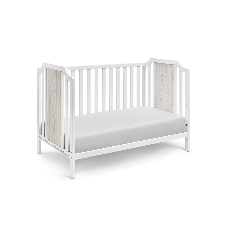 Suite Bebe Brees Contemporary Wood Toddler Guard Rail in White Finish