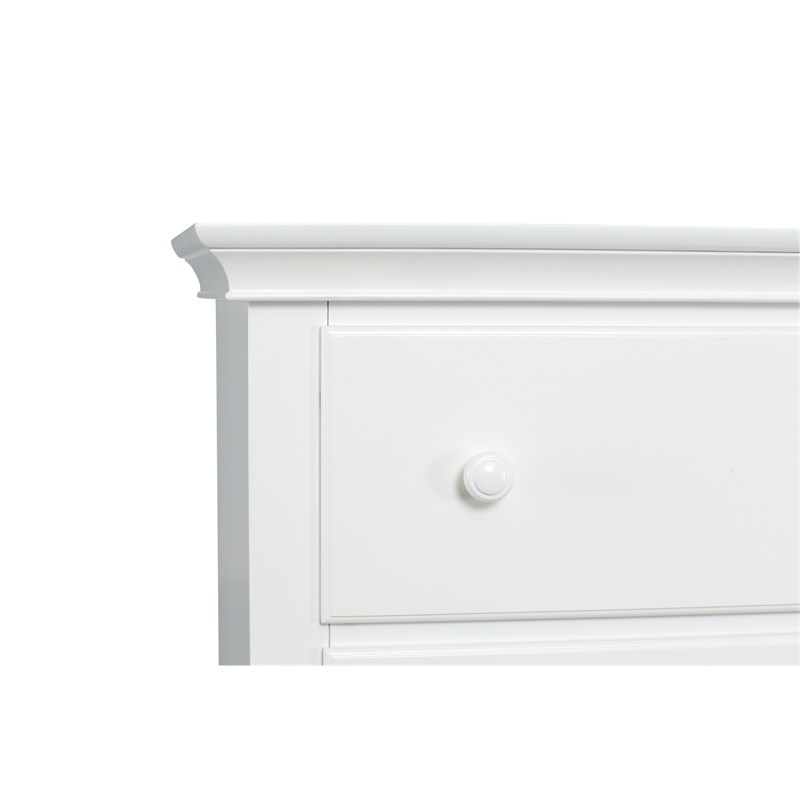 Suite Bebe Celeste 6-Drawer Modern Wood Double Dresser in White Finish