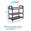 Suite Bebe Celeste Modern Wood Changing Table in Black Finish