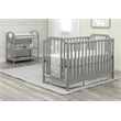 Suite Bebe Celeste Modern Wood Changing Table in Light Gray Finish
