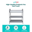 Suite Bebe Celeste Modern Wood Changing Table in Light Gray Finish