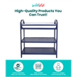 Suite Bebe Celeste Modern Wood Changing Table in Navy Blue Finish