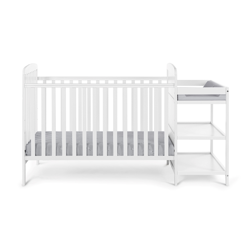 Suite Bebe Ramsey Traditional Wood Crib and Changer Combo in White