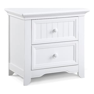 Suite Bebe Winchester Traditional Wood Nightstand in White Finish