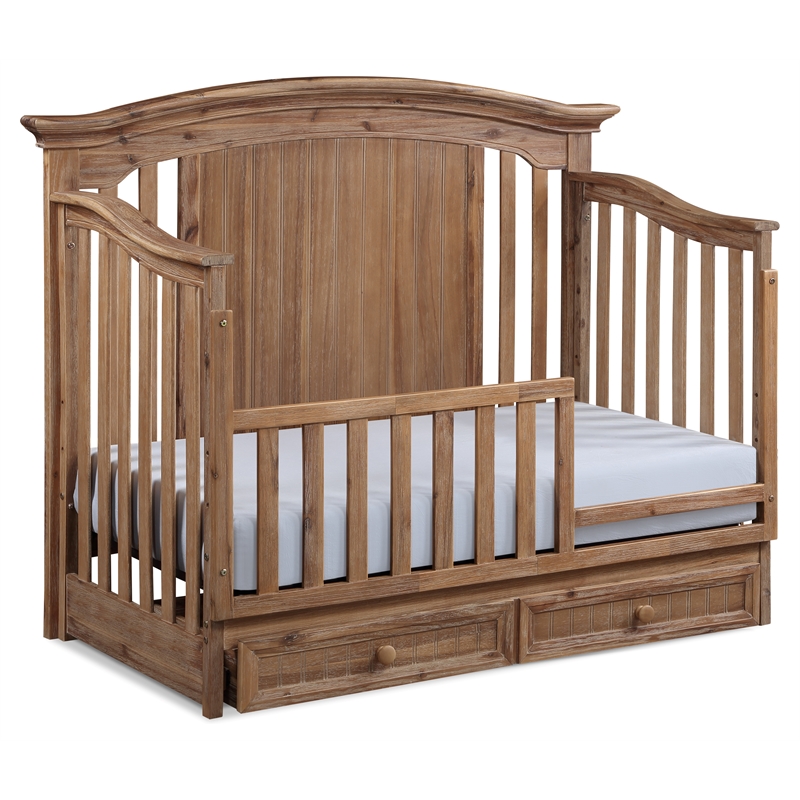 Suite Bebe Winchester Traditional Wood Toddler Guard Rail in Biscotti