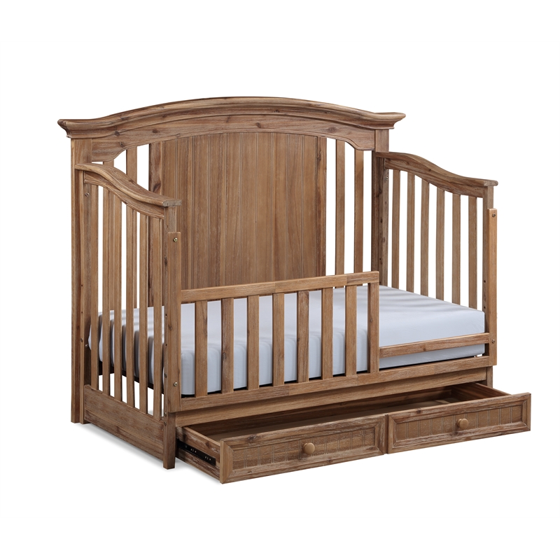 Suite Bebe Winchester Traditional Wood Toddler Guard Rail in Biscotti