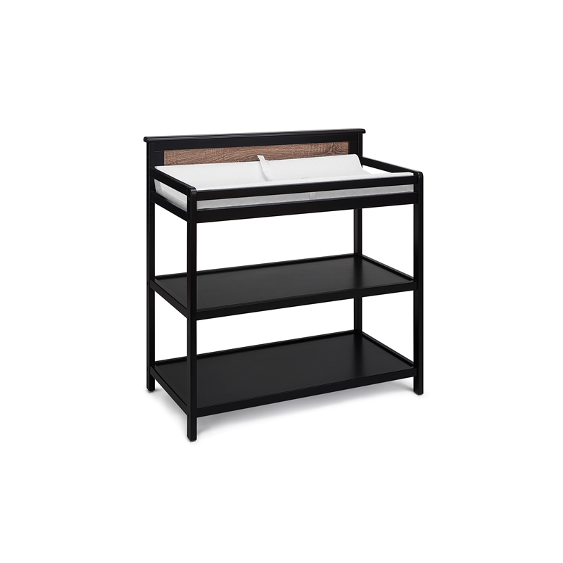 Connelly Changing Table Black/Vintage Walnut
