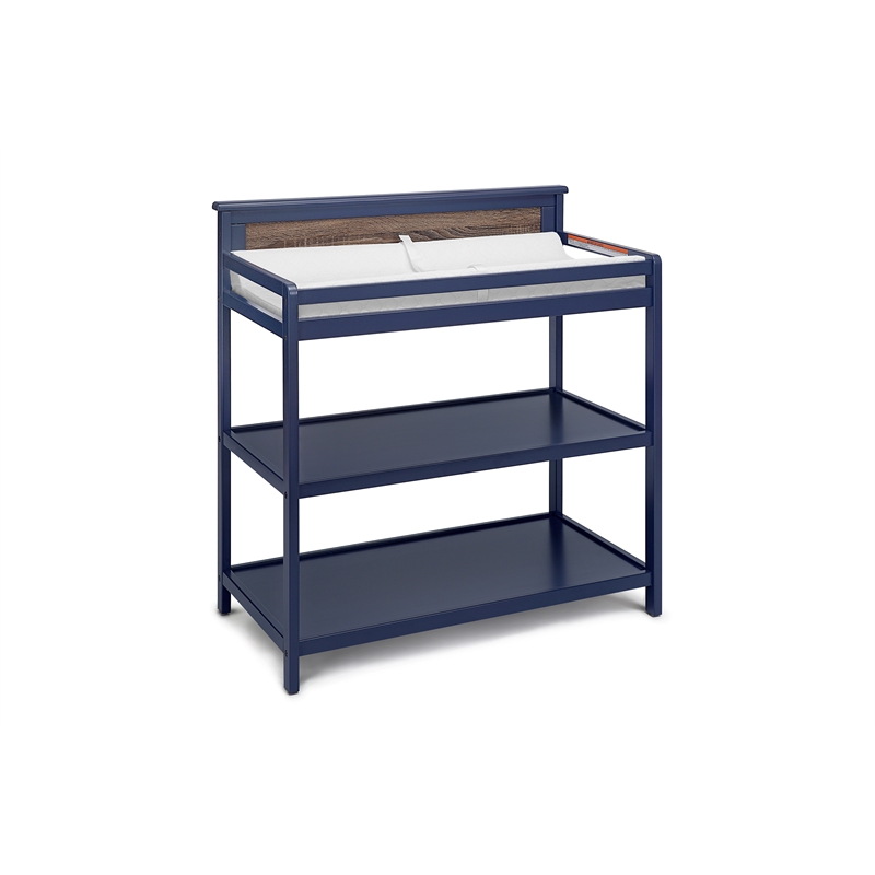Connelly Changing Table Midnight Blue/Vintage Walnut