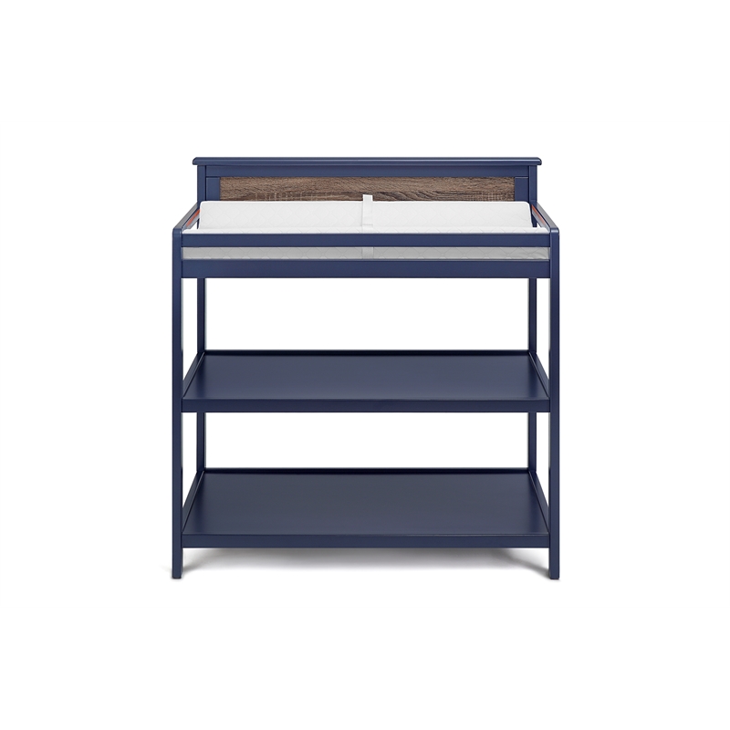 Connelly Changing Table Midnight Blue/Vintage Walnut