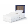 Connelly Mini Crib With Mattress Pad Midnight Blue/Vintage Walnut
