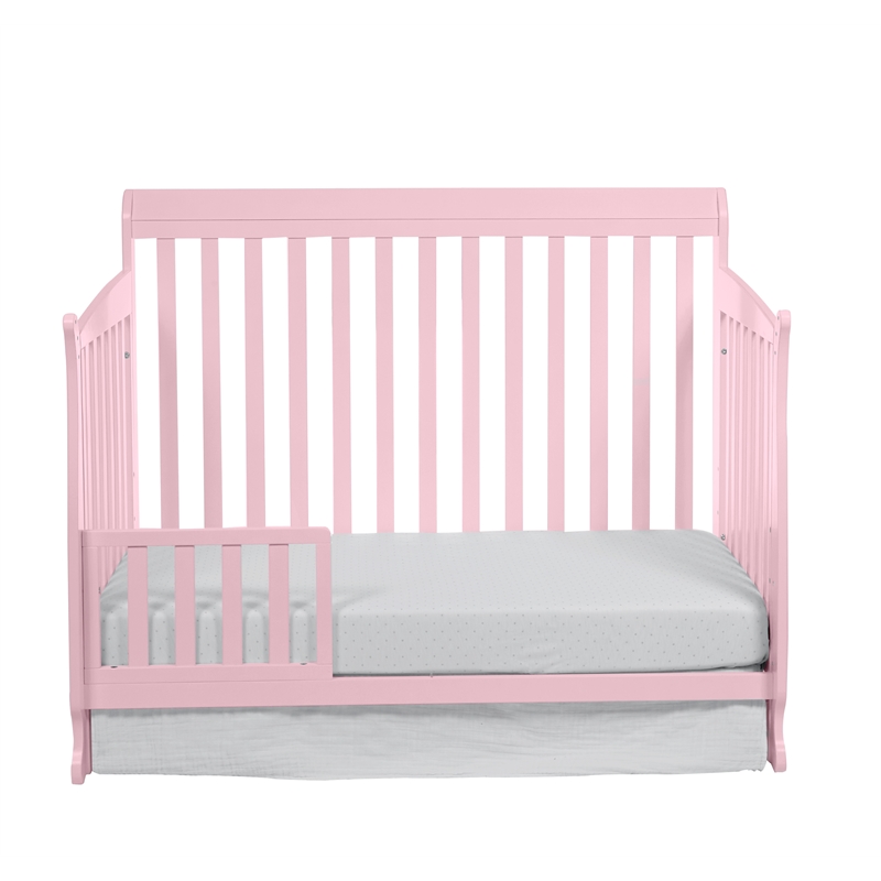Riley 4-in-1 Convertible Crib Pink
