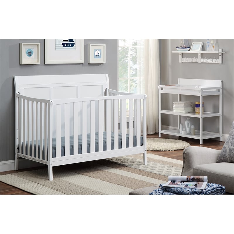 Shailee 4-in-1 Convertible Crib White