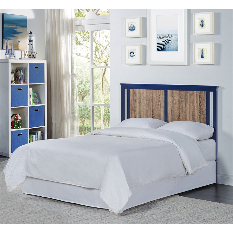 Connelly 4-in-1 Crib and Changer Combo With Mattress Pad Blue Walnut