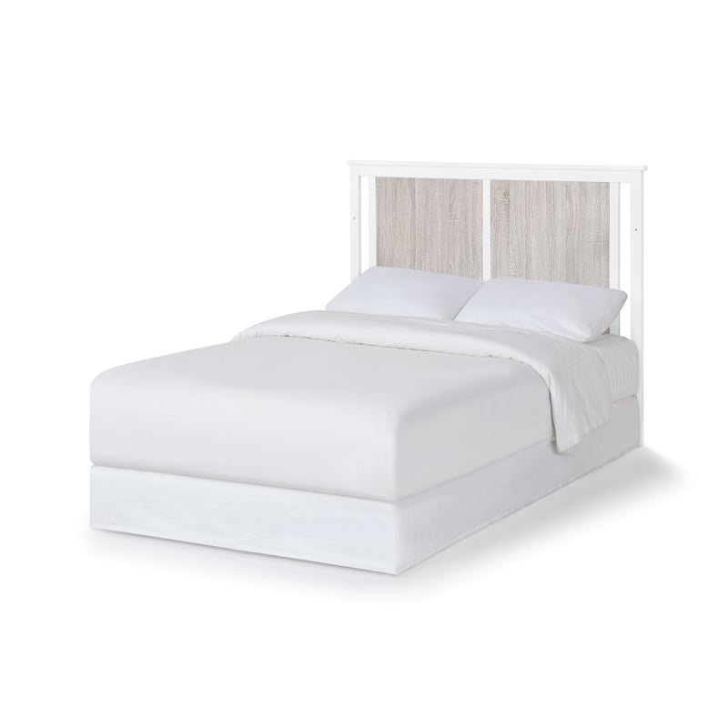 Connelly 4-in-1 Crib and Changer Combo With Mattress Pad White Gray