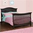 Baby Cache Glendale Traditional Wood Full Bed Conversion Kit in Charcoal