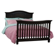 Baby Cache Glendale Traditional Wood Full Bed Conversion Kit in Charcoal