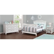 Baby Cache Glendale Traditional Wood Full Bed Conversion Kit in Pure White
