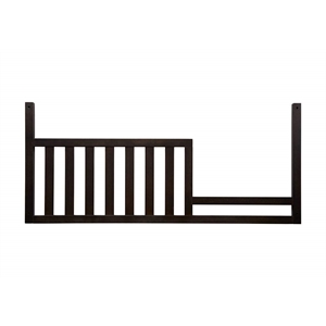 Baby Cache Glendale Traditional Wood Toddler Guard Rail in Charcoal Brown