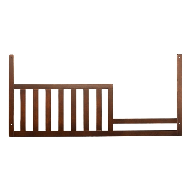 Baby Cache Montana Traditional Wood Toddler Guard Rail in Brown Sugar
