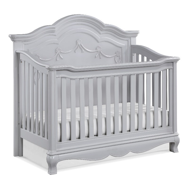 Baby Cache Adelina Traditional Wood Crib in Pure Elle Gray Finish