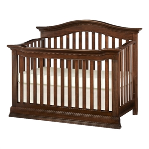 Baby Cache Montana Traditional Wood 4-in-1 Convertible Crib in Brown Sugar