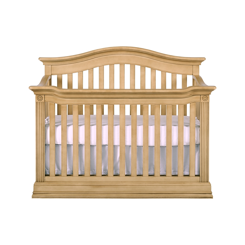 Baby Cache Montana Traditional Wood 4-in-1 Convertible Crib in Driftwood