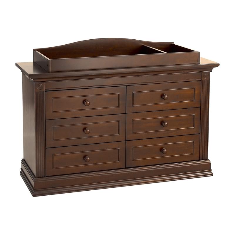 Baby Cache Montana Traditional Wood Changing Station in Brown Sugar
