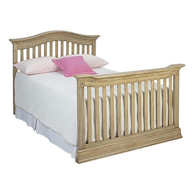 Baby Cache Montana Traditional Wood Full Bed Conversion Kit in Driftwood