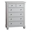 Baby Cache Glendale 6-Drawer Traditional Wood Chest in Pure White