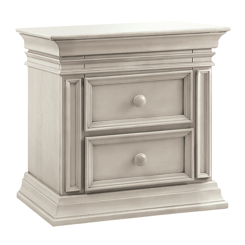 Baby Cache Vienna 2 Drawer Nightstand Ash Gray